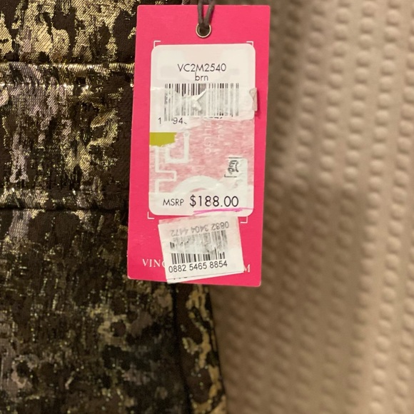 VINCE CAMUTO Metallic A-Line Dress with Slip  & Pockets in Size 14 - Picture 8 of 8